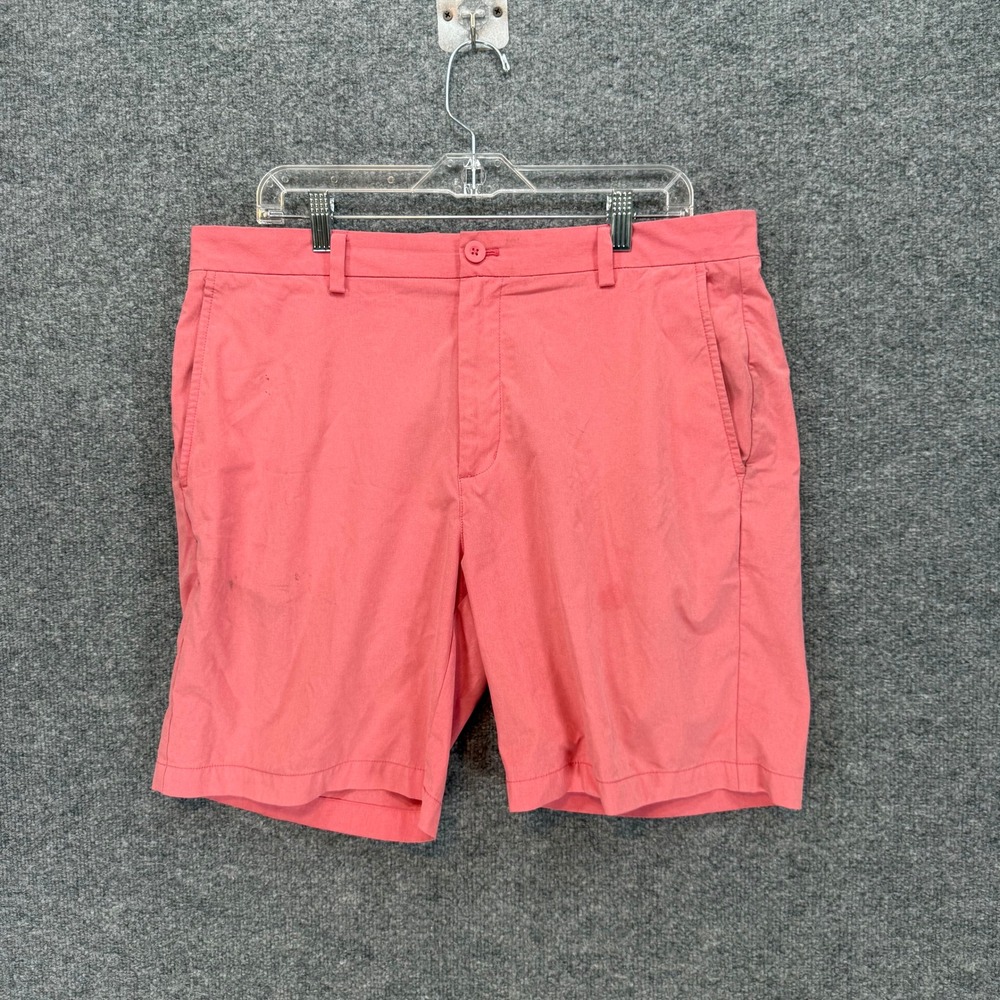 Vineyard Vines Performance Shorts Mens 36 Pink Coral Stretch Golf Casual Wear